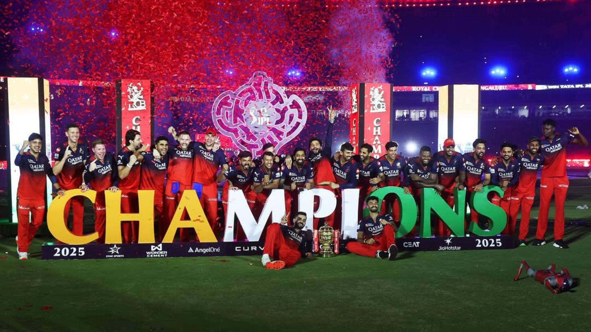 Scene or symbol related to movies, sports, or pop culture events.