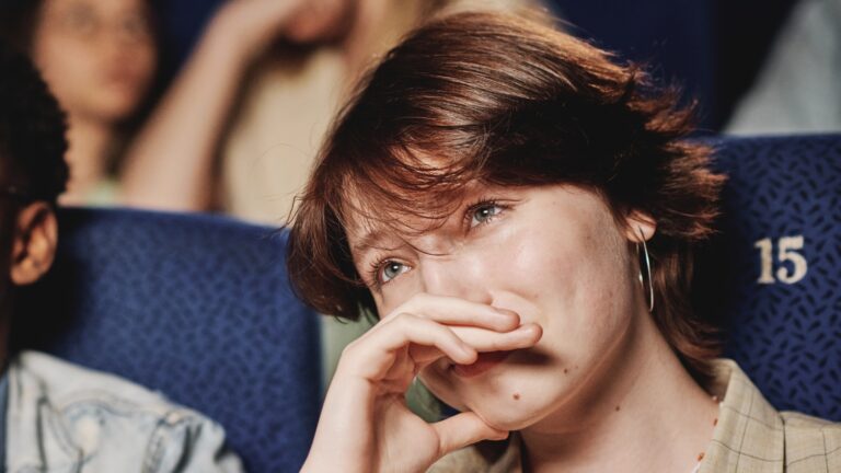 Emotional while watching movie