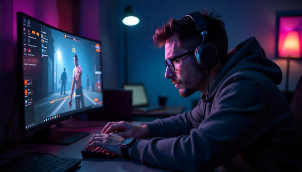 The world blurs. the target sharpens.