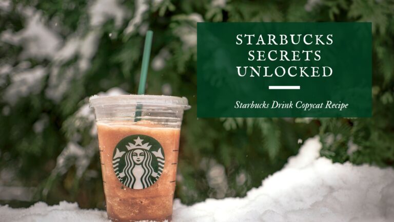 Starbucks Secrets Unlocked.